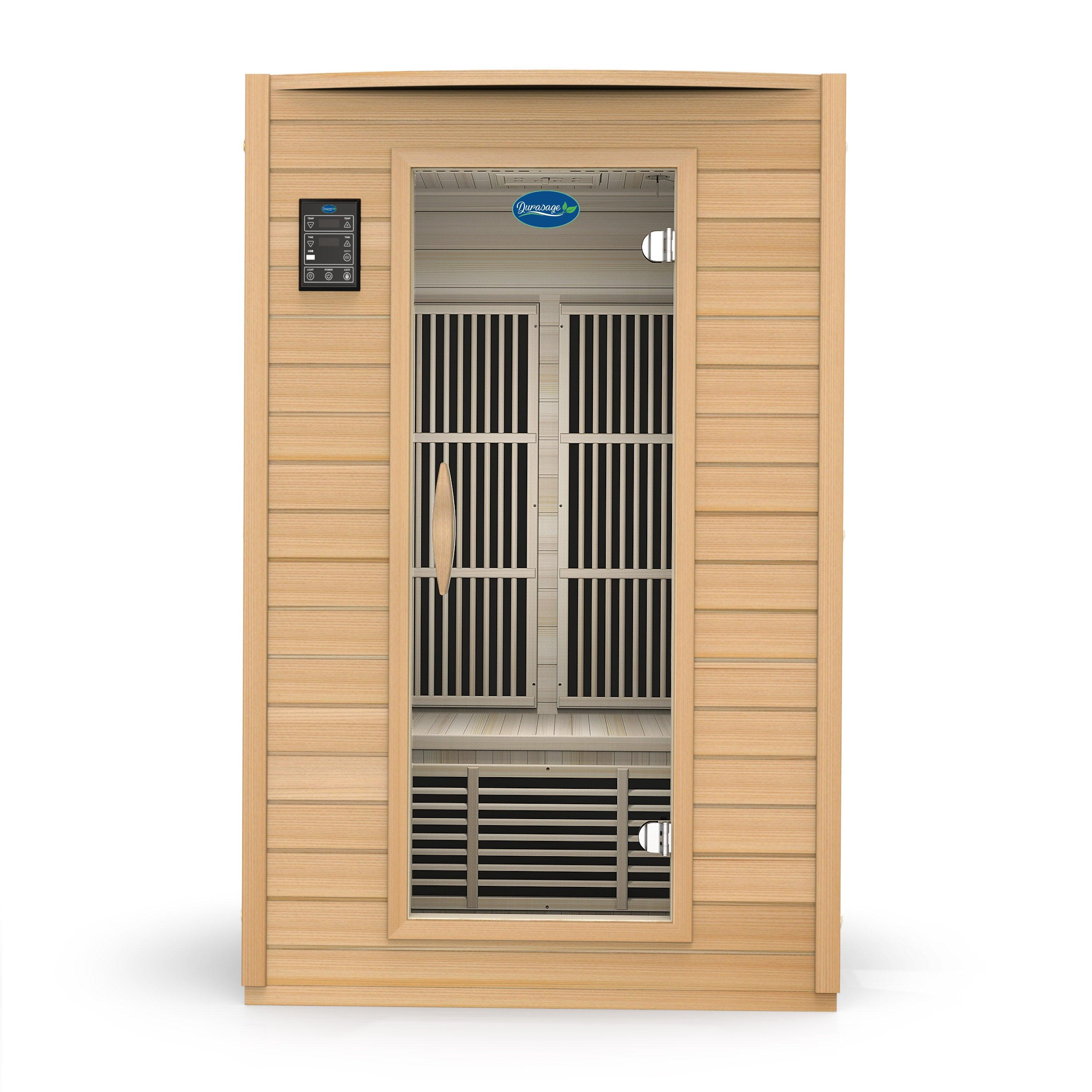 2 - Person Carbon Infrared Sauna - Canadian Hemlock Wooden Sauna - 1700 Watts - Premium Audio for muscle recovery and wellness - Peak Recovery Co.