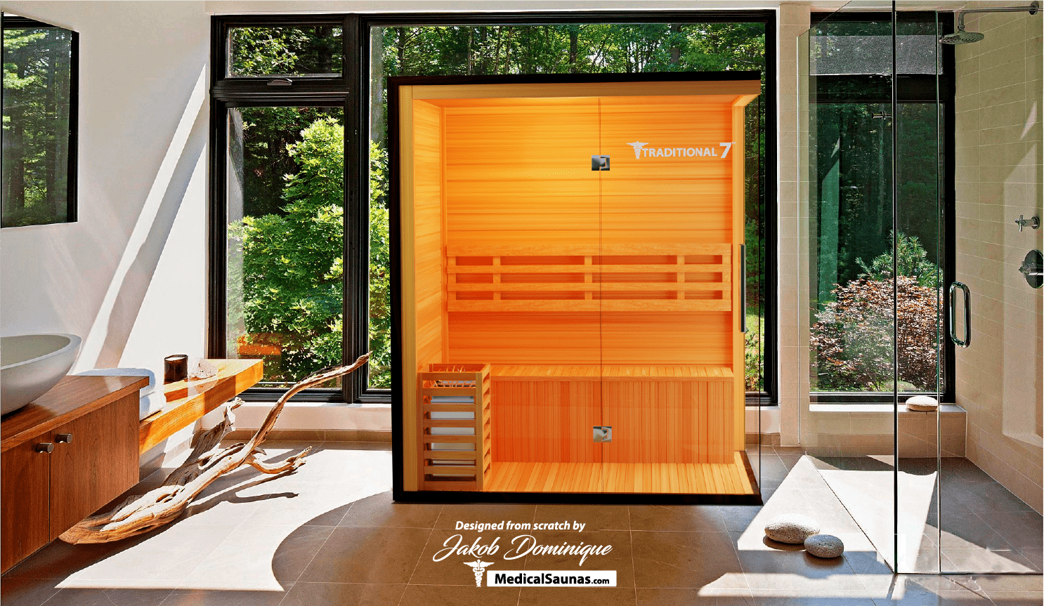 3 Person Home Steam Sauna | Traditional 7™ for muscle recovery and wellness - Peak Recovery Co.