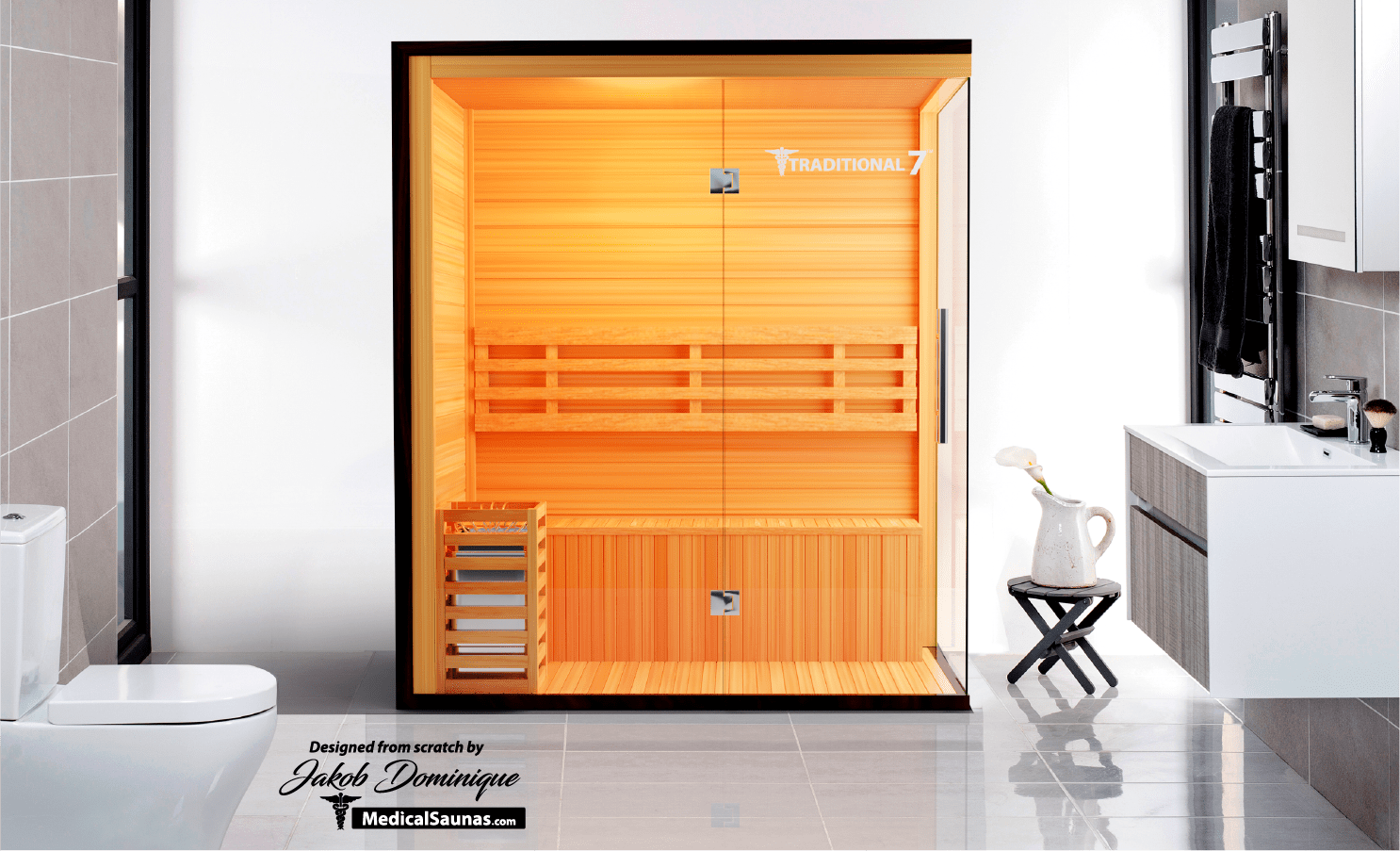 3 Person Home Steam Sauna | Traditional 7™ for muscle recovery and wellness - Peak Recovery Co.