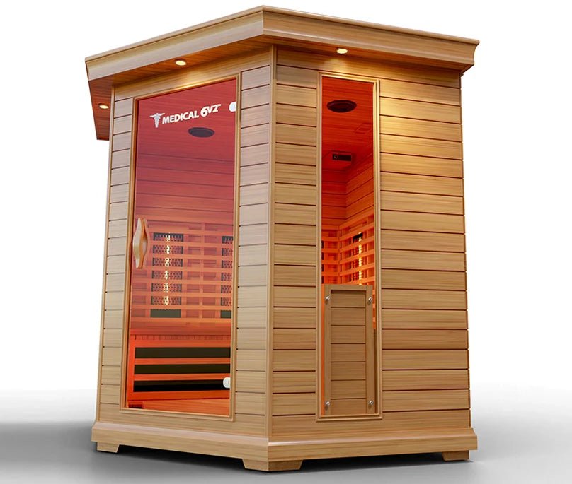 6 Person Indoor Infrared Full Spectrum Sauna | Medical 6 Plus™ for muscle recovery and wellness - Peak Recovery Co.