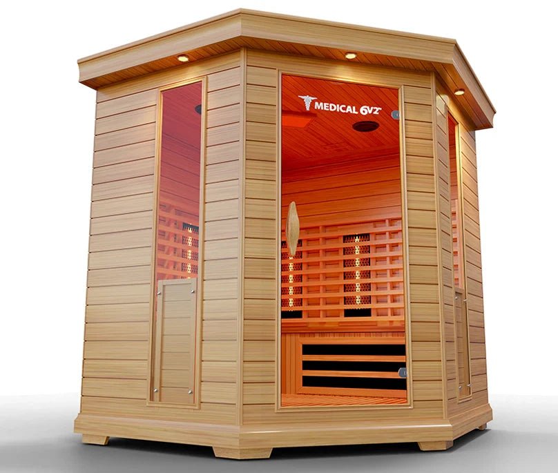 6 Person Indoor Infrared Full Spectrum Sauna | Medical 6 Plus™ for muscle recovery and wellness - Peak Recovery Co.