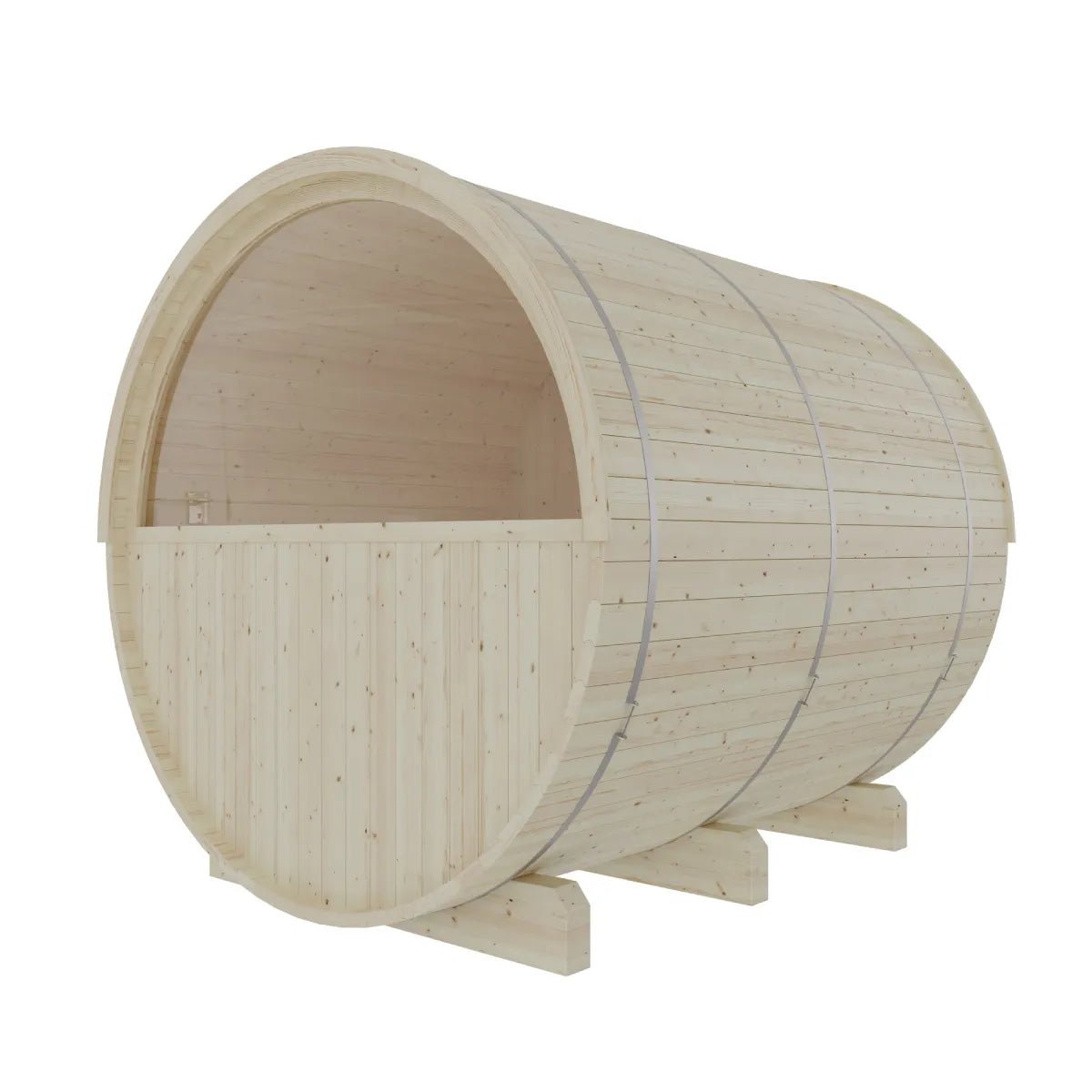 Helsinki Finnish Barrel Sauna with Terrace and WiFi Heater - Finnish Sauna Builders for muscle recovery and wellness - Peak Recovery Co.