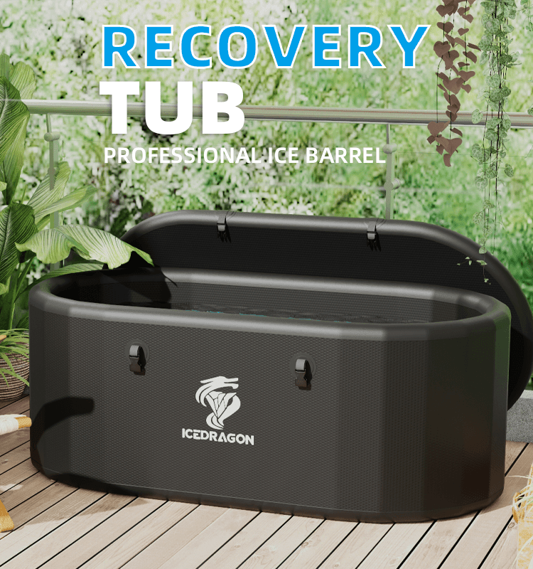 Icedragon Cold Plunge Tub Pro with 1 HP Smart Water Chiller for muscle recovery and wellness - Peak Recovery Co.