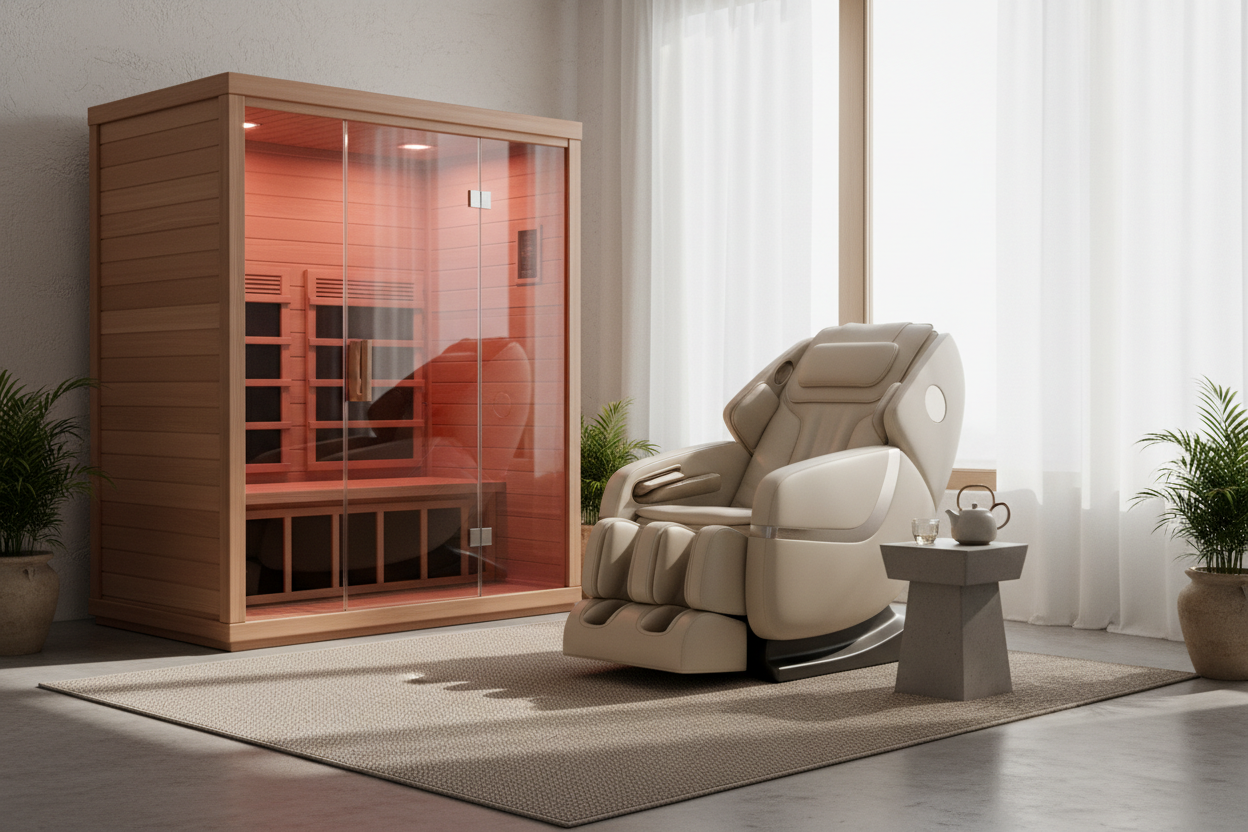 Slideshow Sauna and Massage Chair