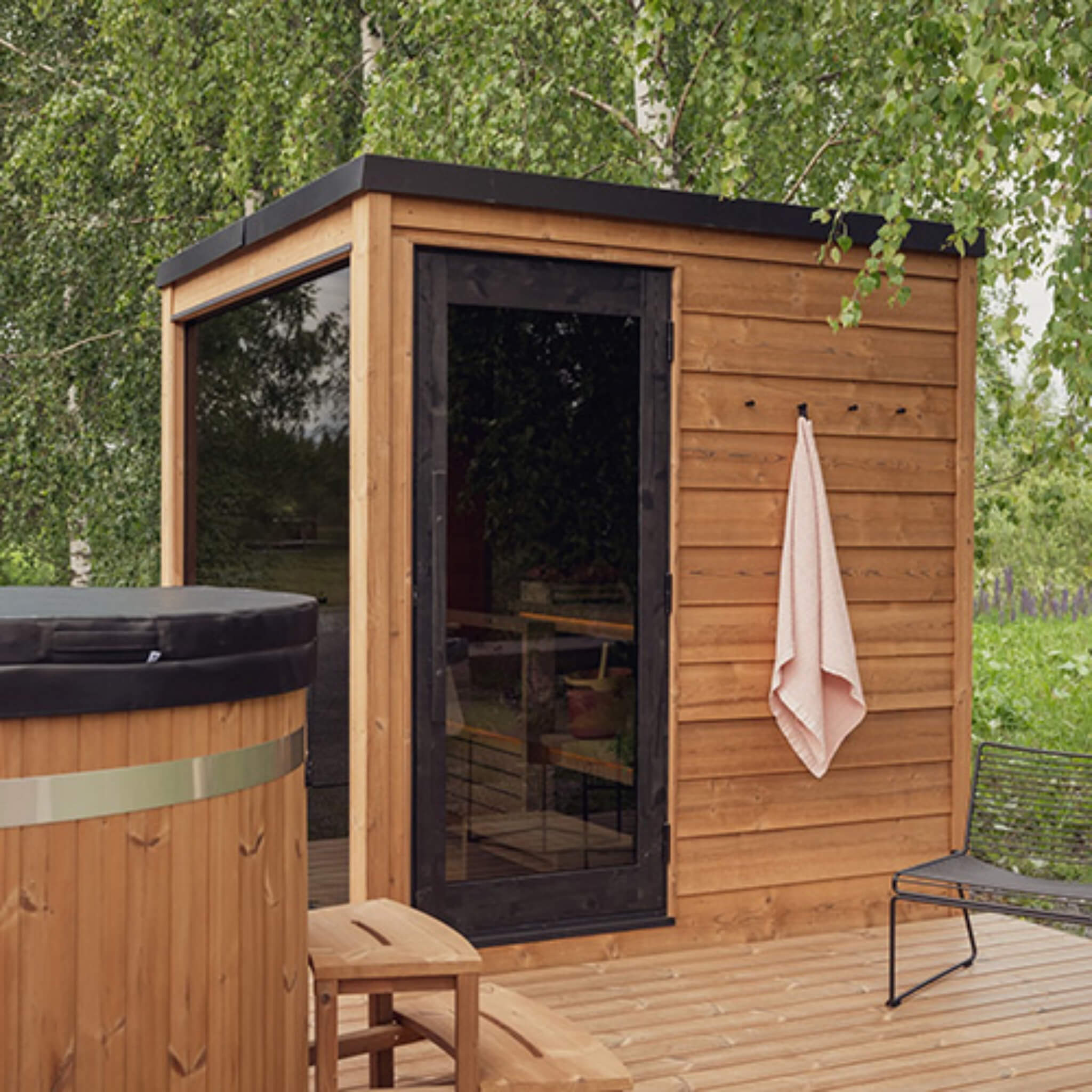 ThermaSol Nordic Dawn Outdoor Sauna - 4-Person for muscle recovery and wellness - Peak Recovery Co.