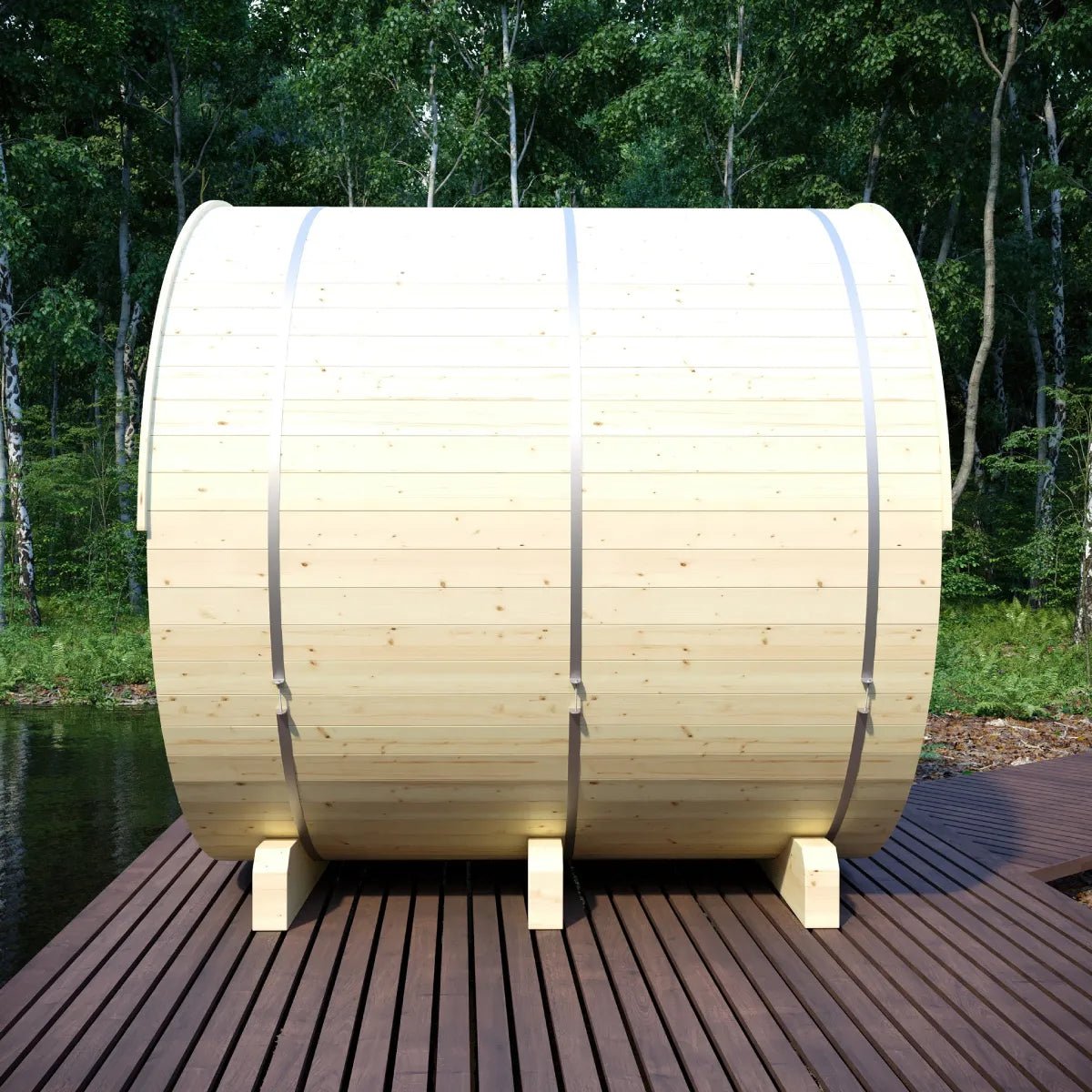 Vassa Finnish Barrel Sauna with WiFi Heater - Finnish Sauna Builders for muscle recovery and wellness - Peak Recovery Co.