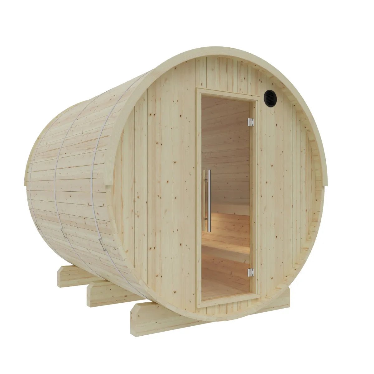 Vassa Finnish Barrel Sauna with WiFi Heater - Finnish Sauna Builders for muscle recovery and wellness - Peak Recovery Co.