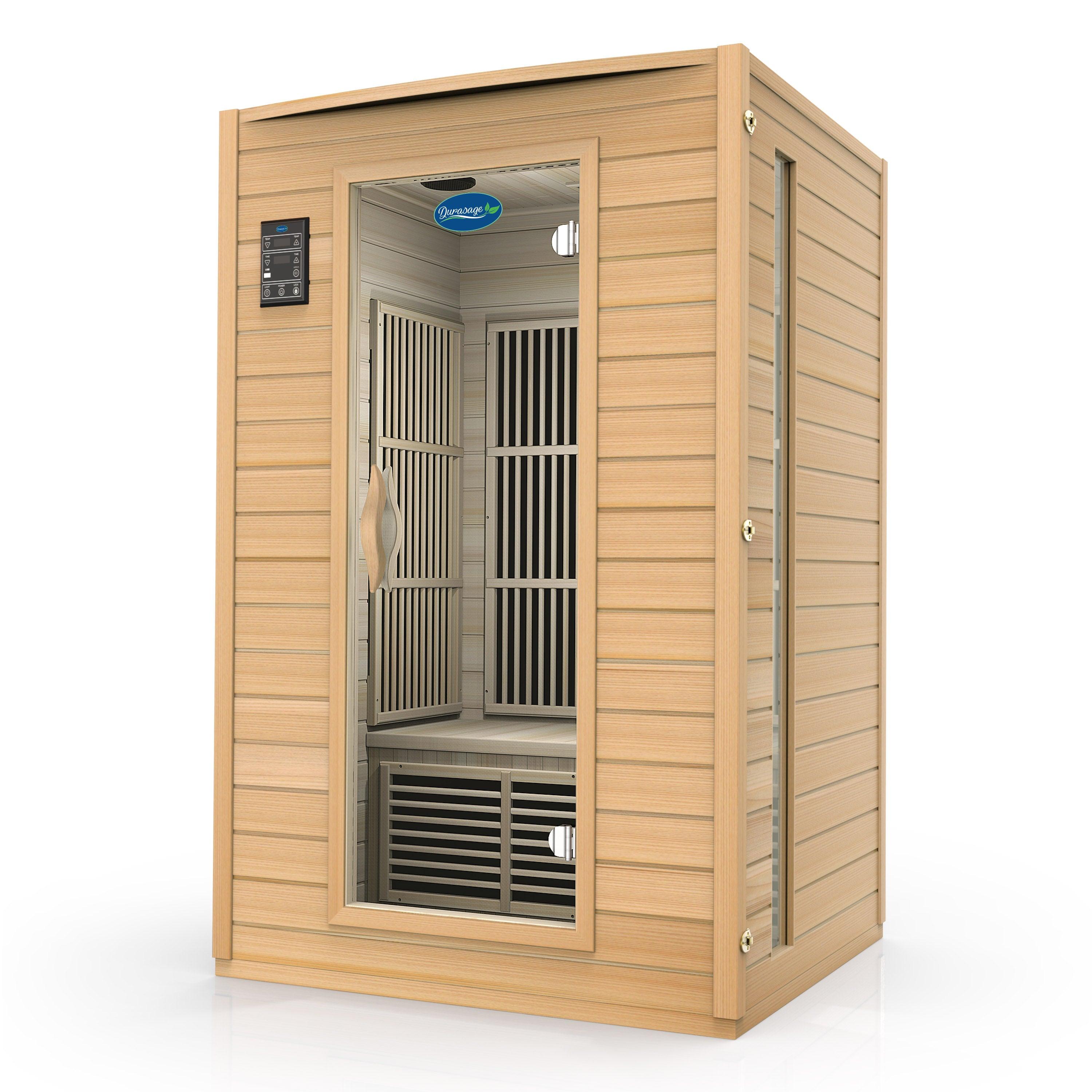2 - Person Carbon Infrared Sauna - Canadian Hemlock Wooden Sauna - 1700 Watts - Premium Audio for muscle recovery and wellness - Peak Recovery Co.