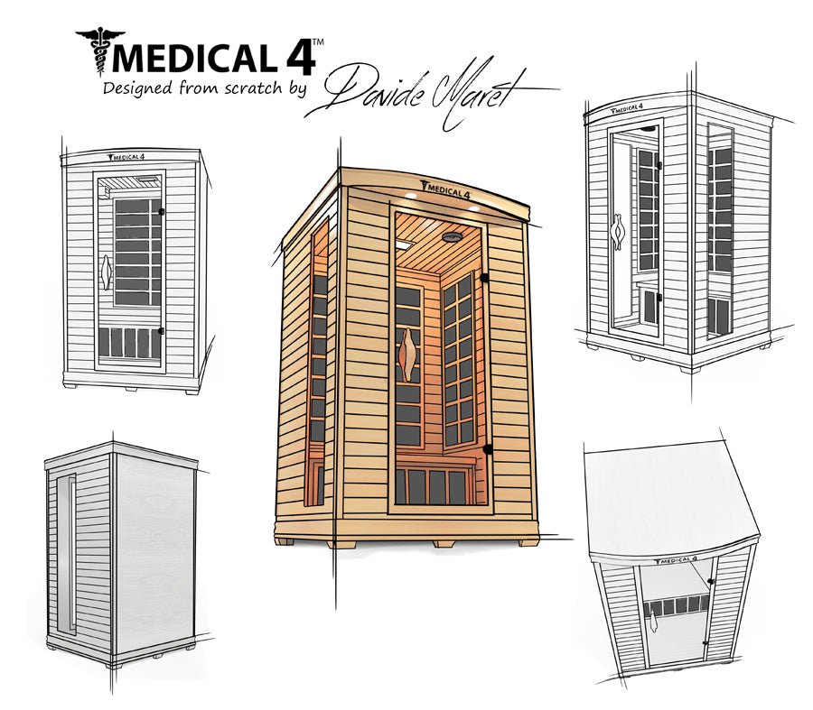 2 Person Home Full Spectrum Infrared Sauna | Medical 4™ for muscle recovery and wellness - Peak Recovery Co.