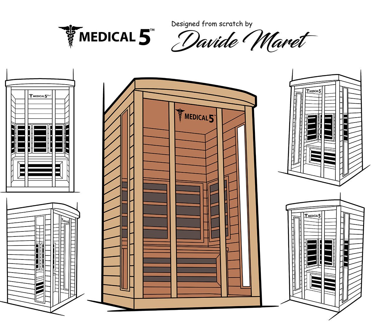 3 Person Home Infrared Sauna | Medical 5™ for muscle recovery and wellness - Peak Recovery Co.