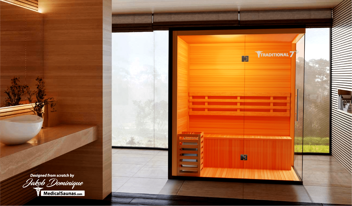 3 Person Home Steam Sauna | Traditional 7™ for muscle recovery and wellness - Peak Recovery Co.