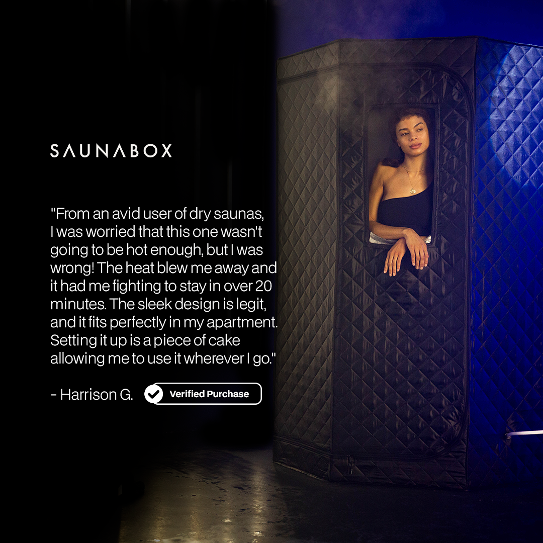 SaunaBox® SmartSteam Pro With Red-Light Therapy