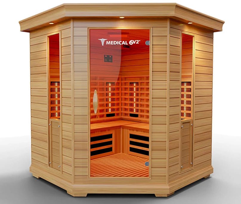 6 Person Indoor Infrared Full Spectrum Sauna | Medical 6 Plus™ for muscle recovery and wellness - Peak Recovery Co.