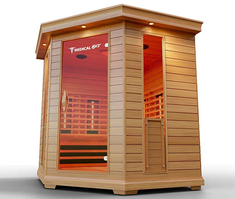 6 Person Indoor Infrared Full Spectrum Sauna | Medical 6 Plus™ for muscle recovery and wellness - Peak Recovery Co.