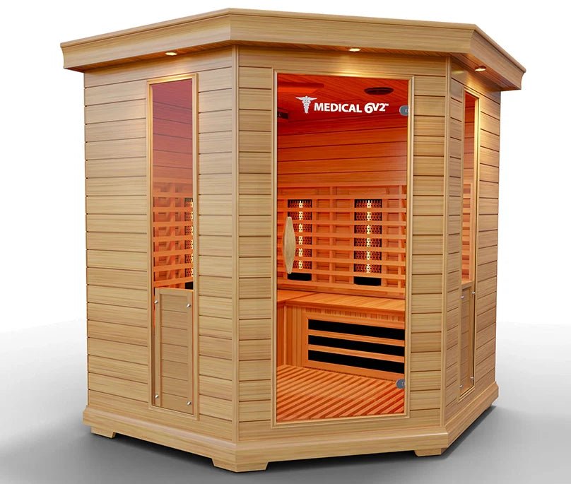 6 Person Indoor Infrared Full Spectrum Sauna | Medical 6 Plus™ for muscle recovery and wellness - Peak Recovery Co.