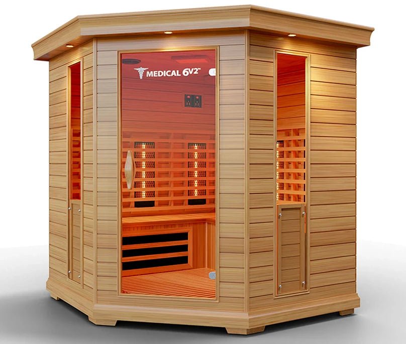 6 Person Indoor Infrared Full Spectrum Sauna | Medical 6 Plus™ for muscle recovery and wellness - Peak Recovery Co.
