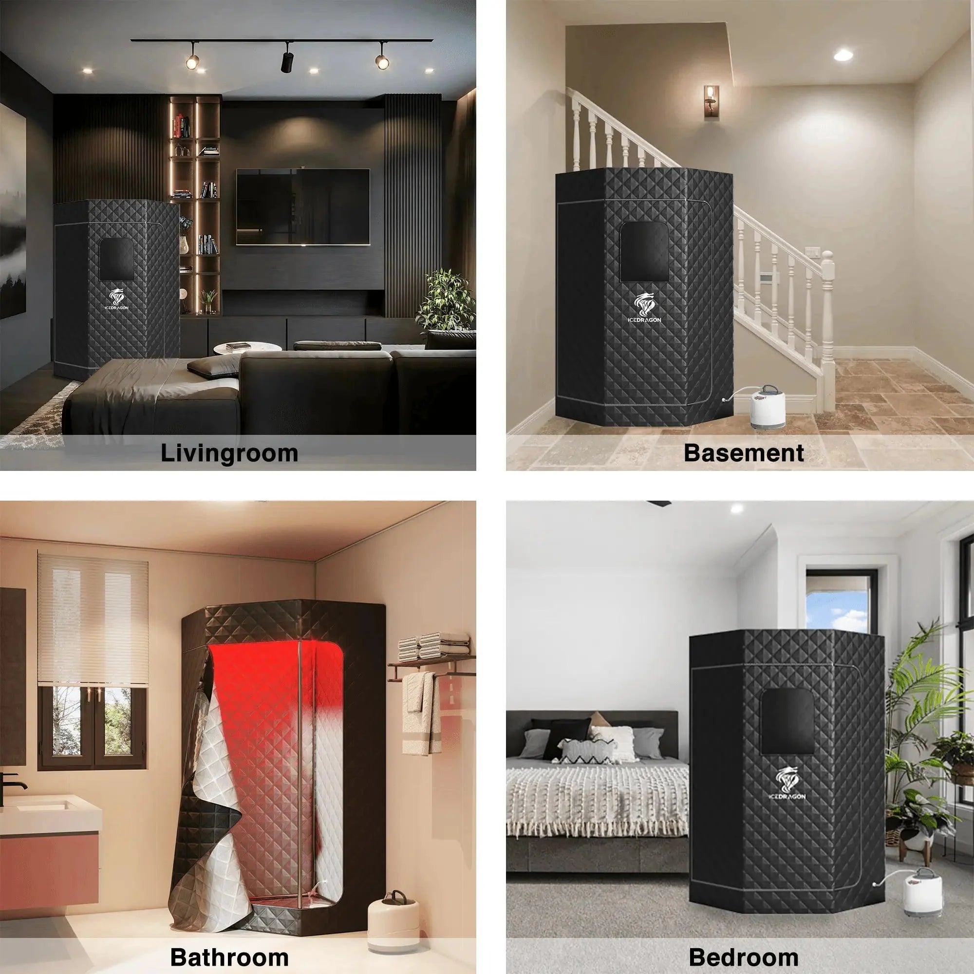 GlowSteam™  Red Light Portable Steam Sauna