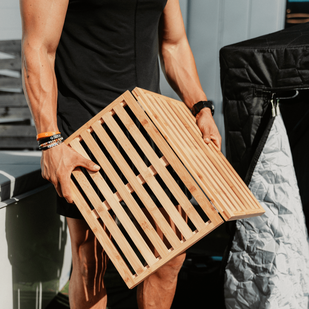 Bamboo Foldable Sauna Mat for muscle recovery and wellness - Peak Recovery Co.
