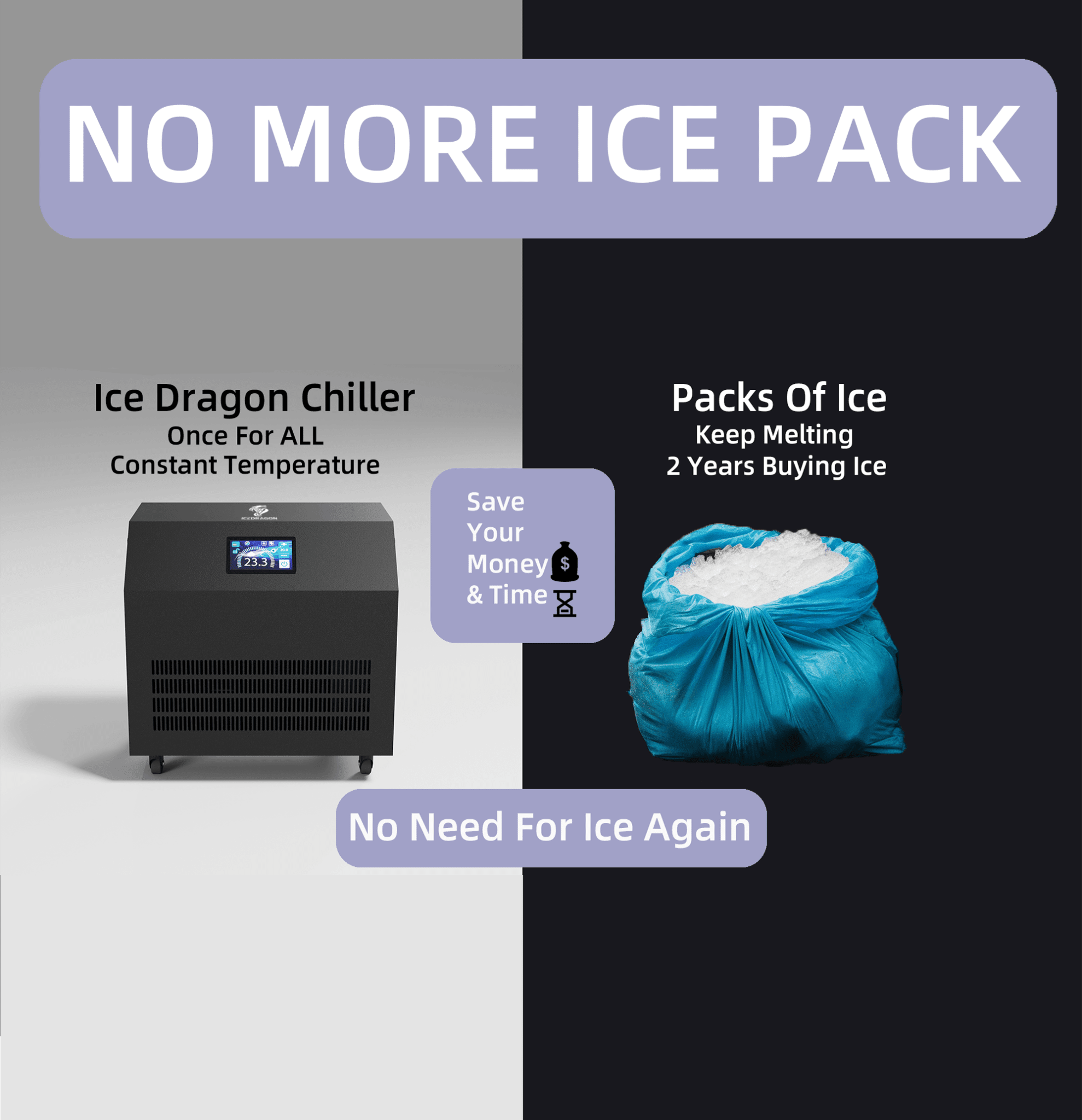 Ice Dragon Water Chiller for Ice Bath 1HP with Wi-Fi for muscle recovery and wellness - Peak Recovery Co.