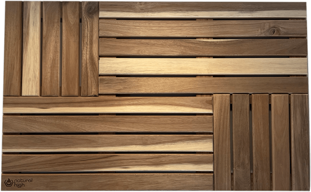 Natural High™ Acacia Wooden Drip Mat for muscle recovery and wellness - Peak Recovery Co.