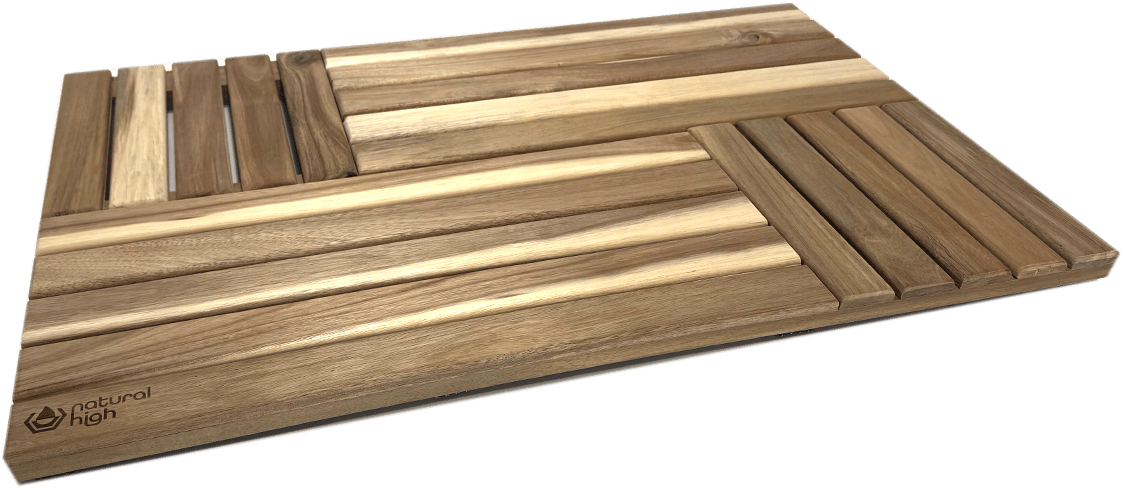 Natural High™ Acacia Wooden Drip Mat for muscle recovery and wellness - Peak Recovery Co.