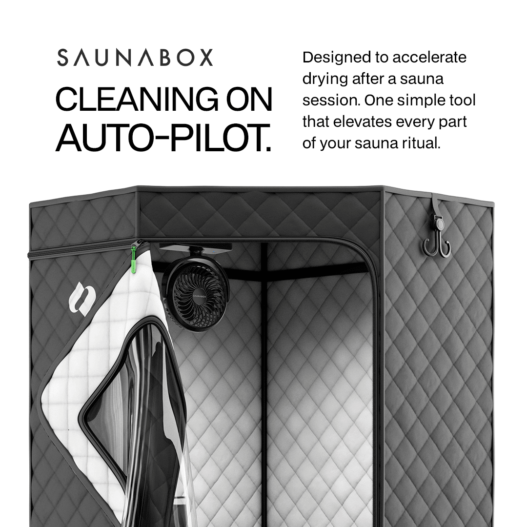 SaunaBox® Flow - Dual Purpose Fan for muscle recovery and wellness - Peak Recovery Co.