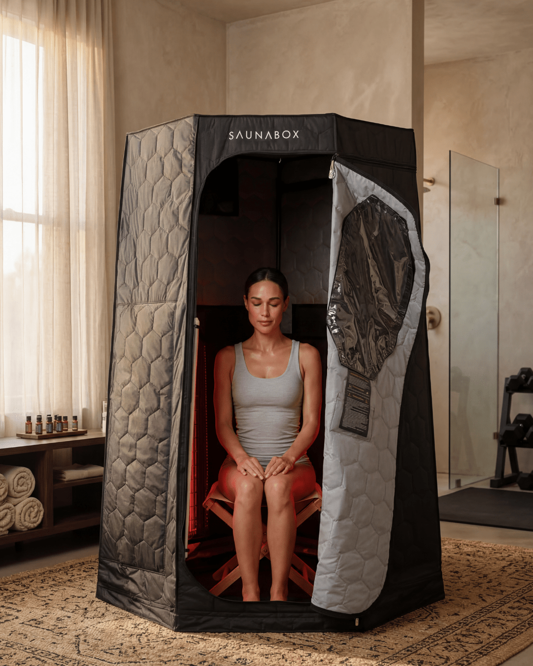 SaunaBox® Pulse PRO: Infrared Sauna with Red - light Therapy for muscle recovery and wellness - Peak Recovery Co.