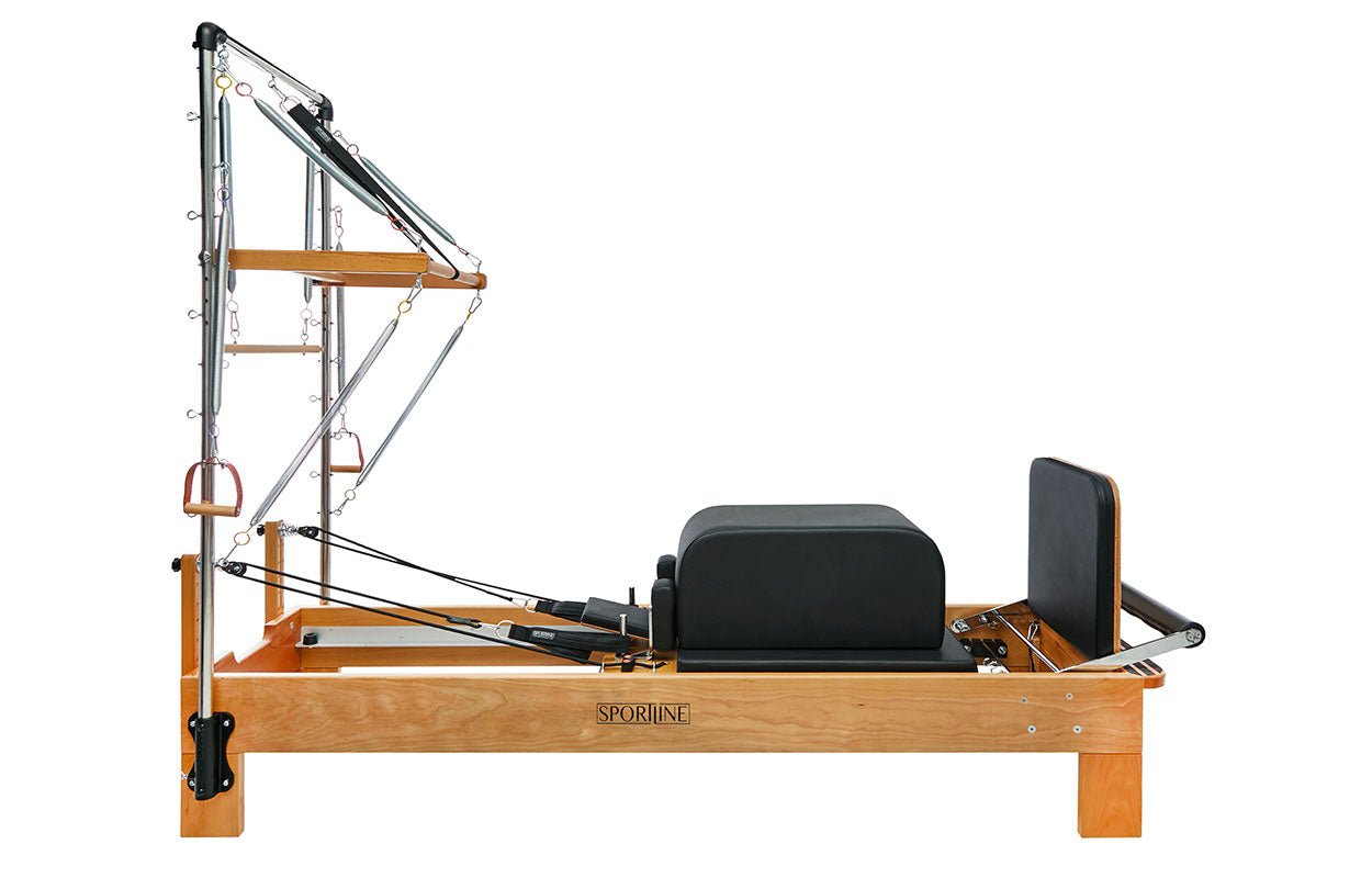 Sportline™ Reformer Tower Bundle - Wood Series for muscle recovery and wellness - Peak Recovery Co.