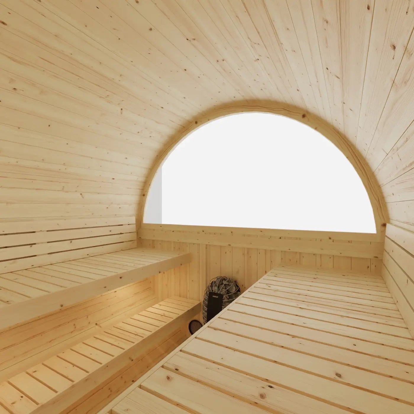 Tampere Finnish Barrel Sauna with WiFi Heater - Finnish Sauna Builders for muscle recovery and wellness - Peak Recovery Co.