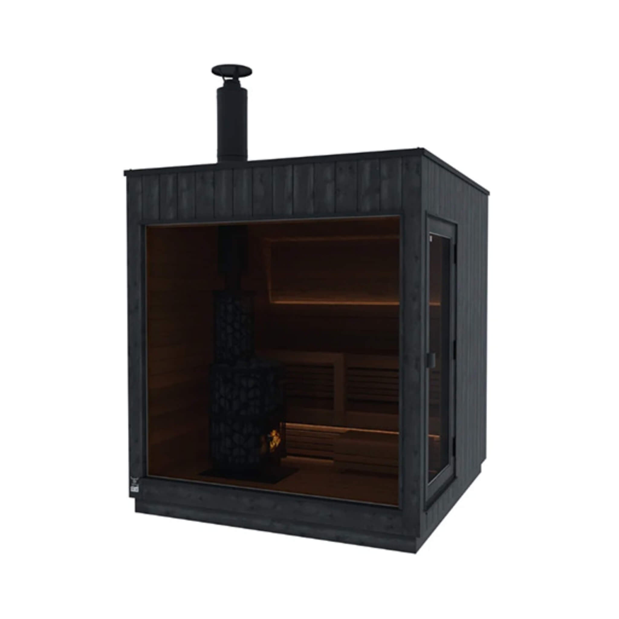 ThermaSol Nordic Misty 2 - 5 Person Fully - Assembled Outdoor Modular Sauna Cabin [Made - To - Order] [14 - KIR] (SAK17365) for muscle recovery and wellness - Peak Recovery Co.