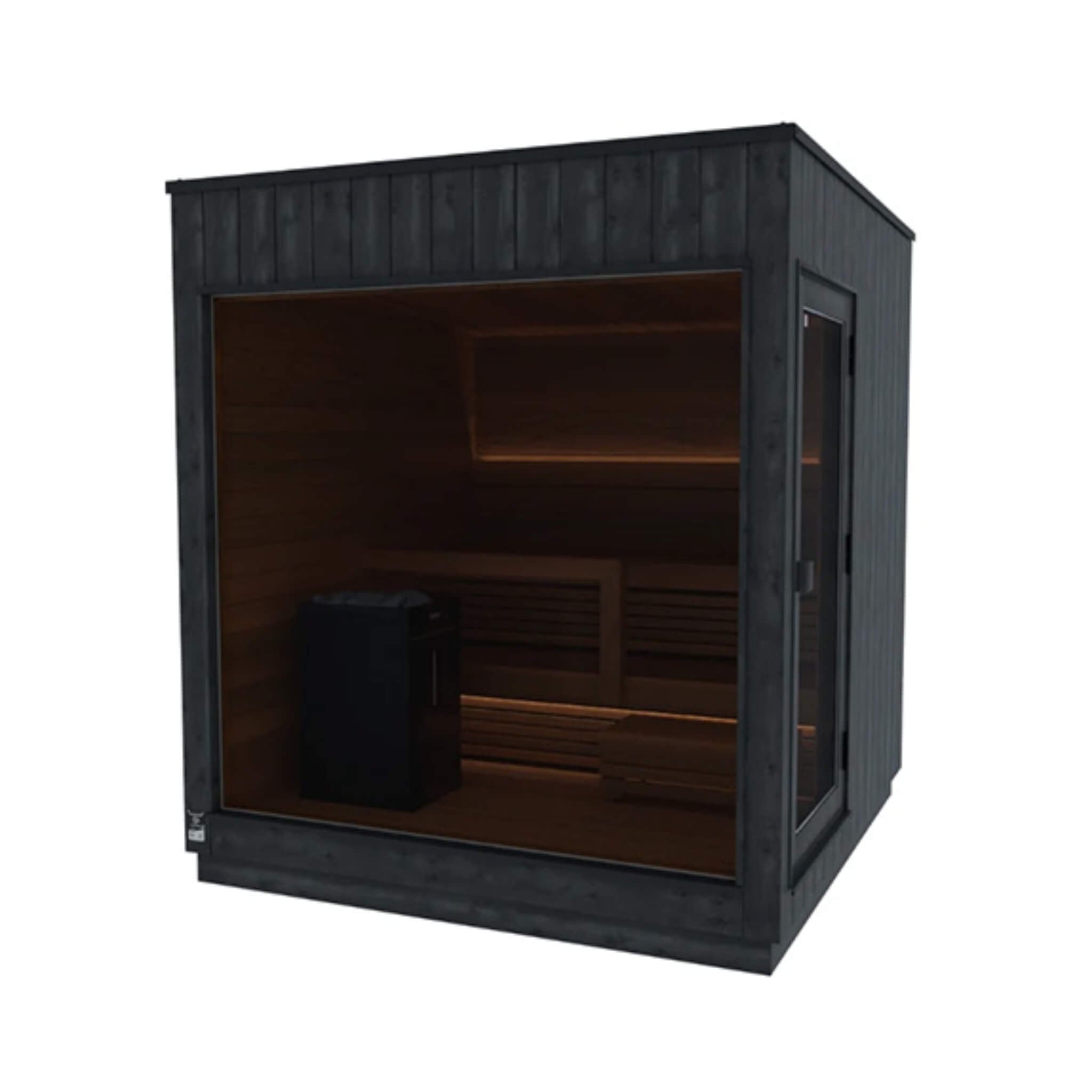 ThermaSol Nordic Misty 2 - 5 Person Fully - Assembled Outdoor Modular Sauna Cabin [Made - To - Order] [14 - KIR] (SAK17365) for muscle recovery and wellness - Peak Recovery Co.