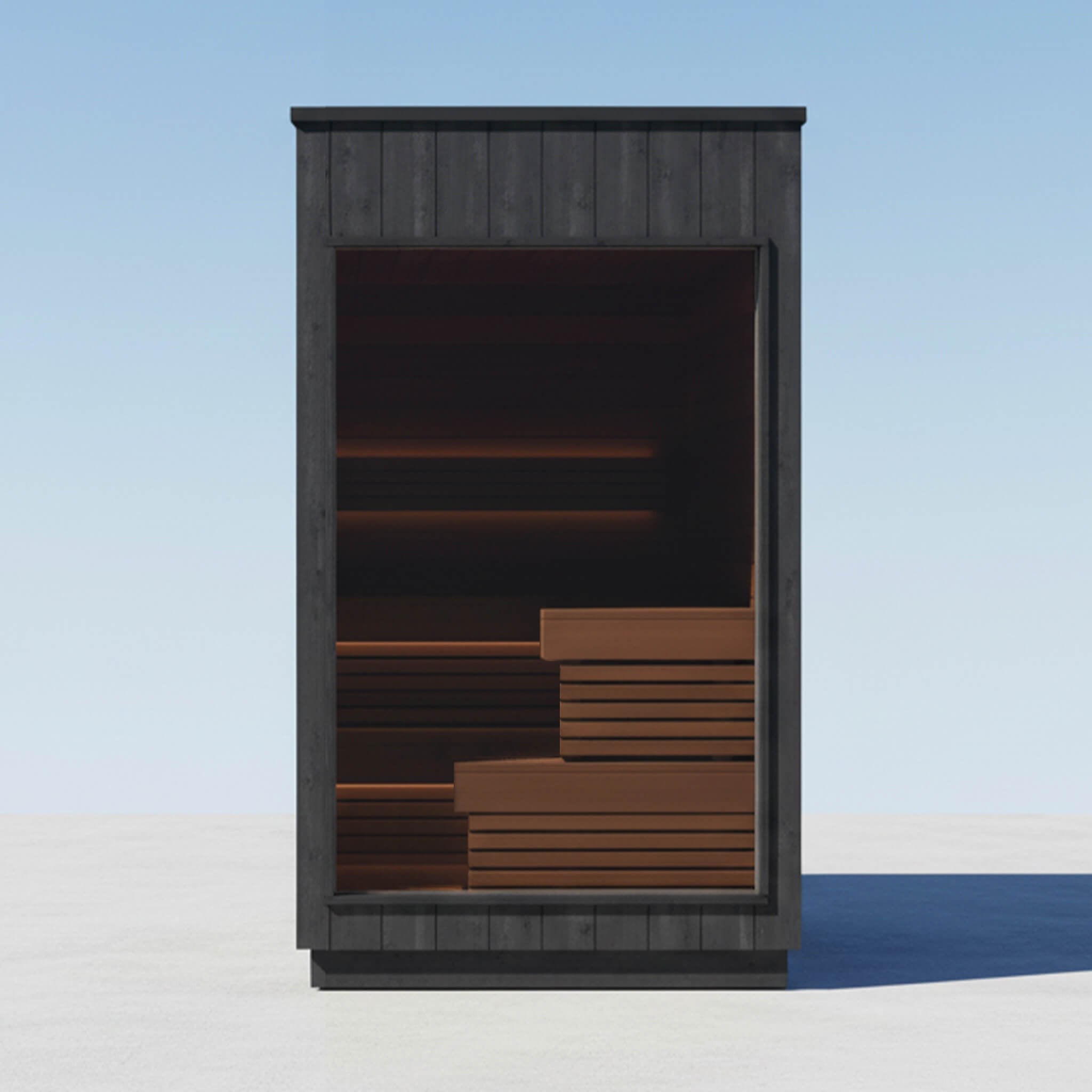 ThermaSol Nordic Misty 2 - 5 Person Fully - Assembled Outdoor Modular Sauna Cabin [Made - To - Order] [14 - KIR] (SAK17365) for muscle recovery and wellness - Peak Recovery Co.