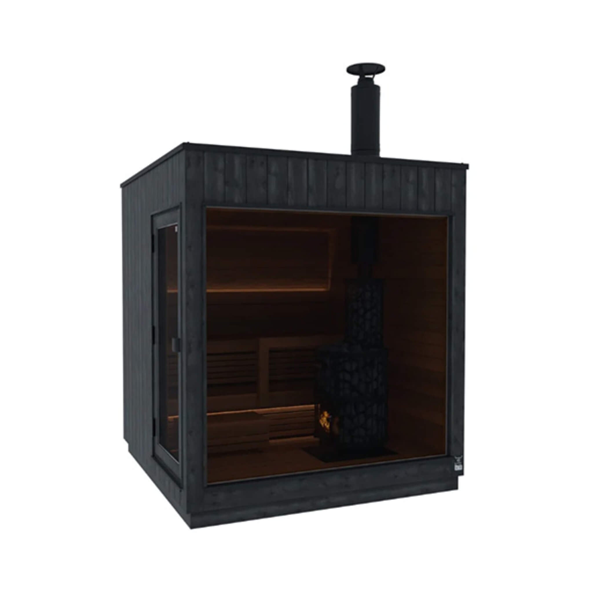 ThermaSol Nordic Misty 2 - 5 Person Fully - Assembled Outdoor Modular Sauna Cabin [Made - To - Order] [14 - KIR] (SAK17365) for muscle recovery and wellness - Peak Recovery Co.