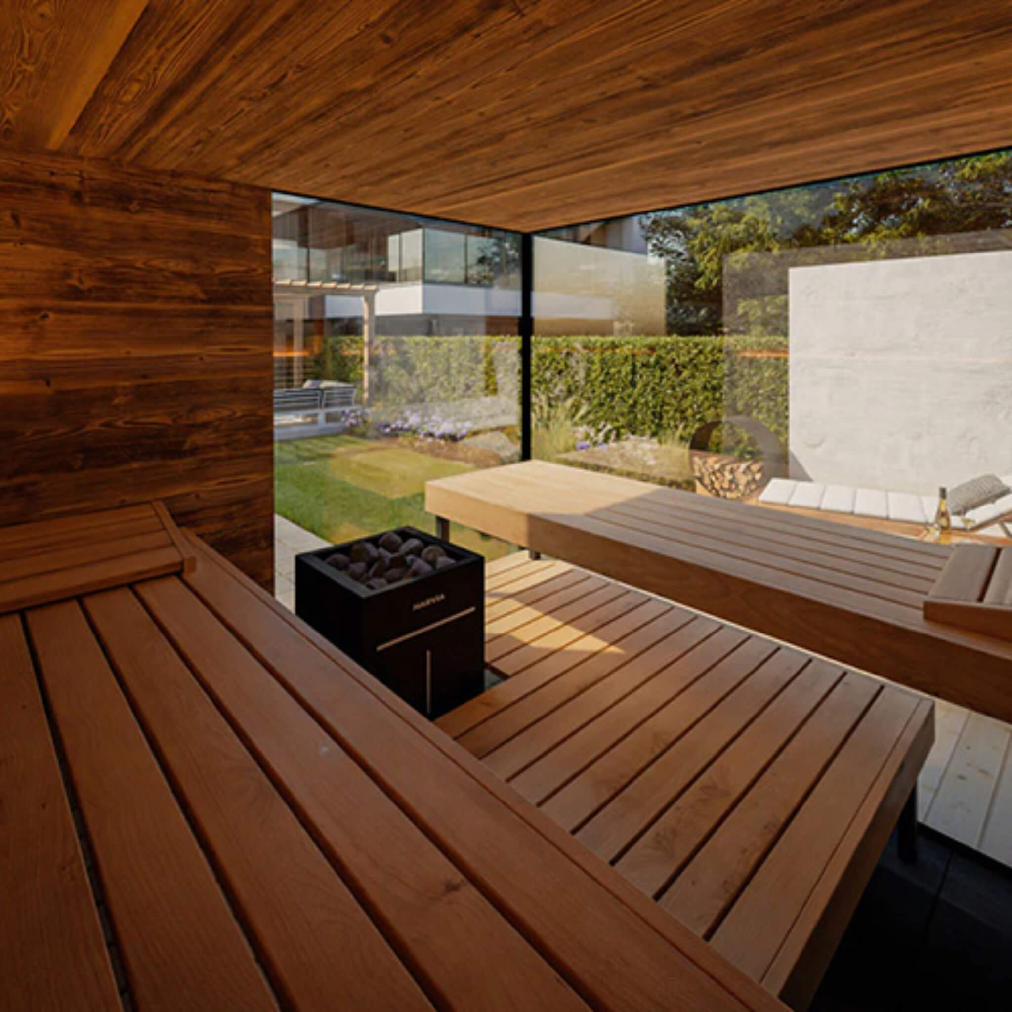 ThermaSol Ombra Outdoor Sauna Cabin - 5 person