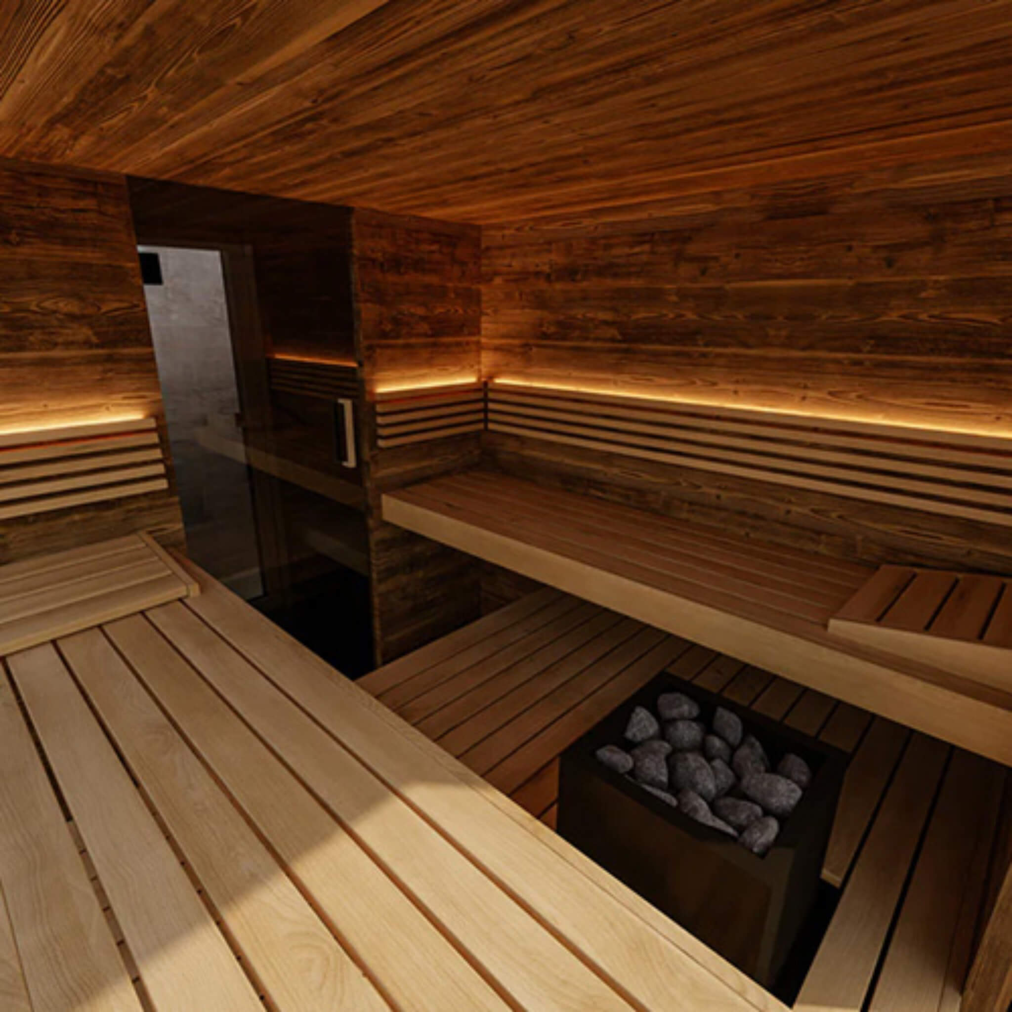 ThermaSol Ombra Outdoor Sauna Cabin - 5 person