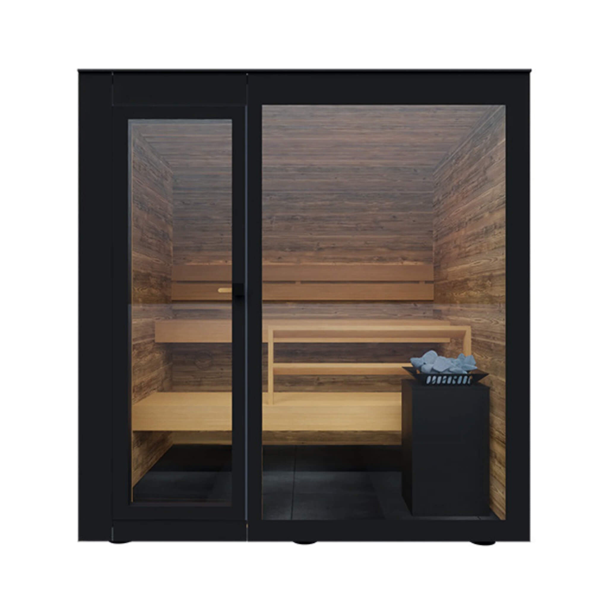 ThermaSol Spectra 4 - Person Fully - Assembled Outdoor Sauna Cabin [Made - To - Order] [14 - SPECTRA] (SAK46921) for muscle recovery and wellness - Peak Recovery Co.