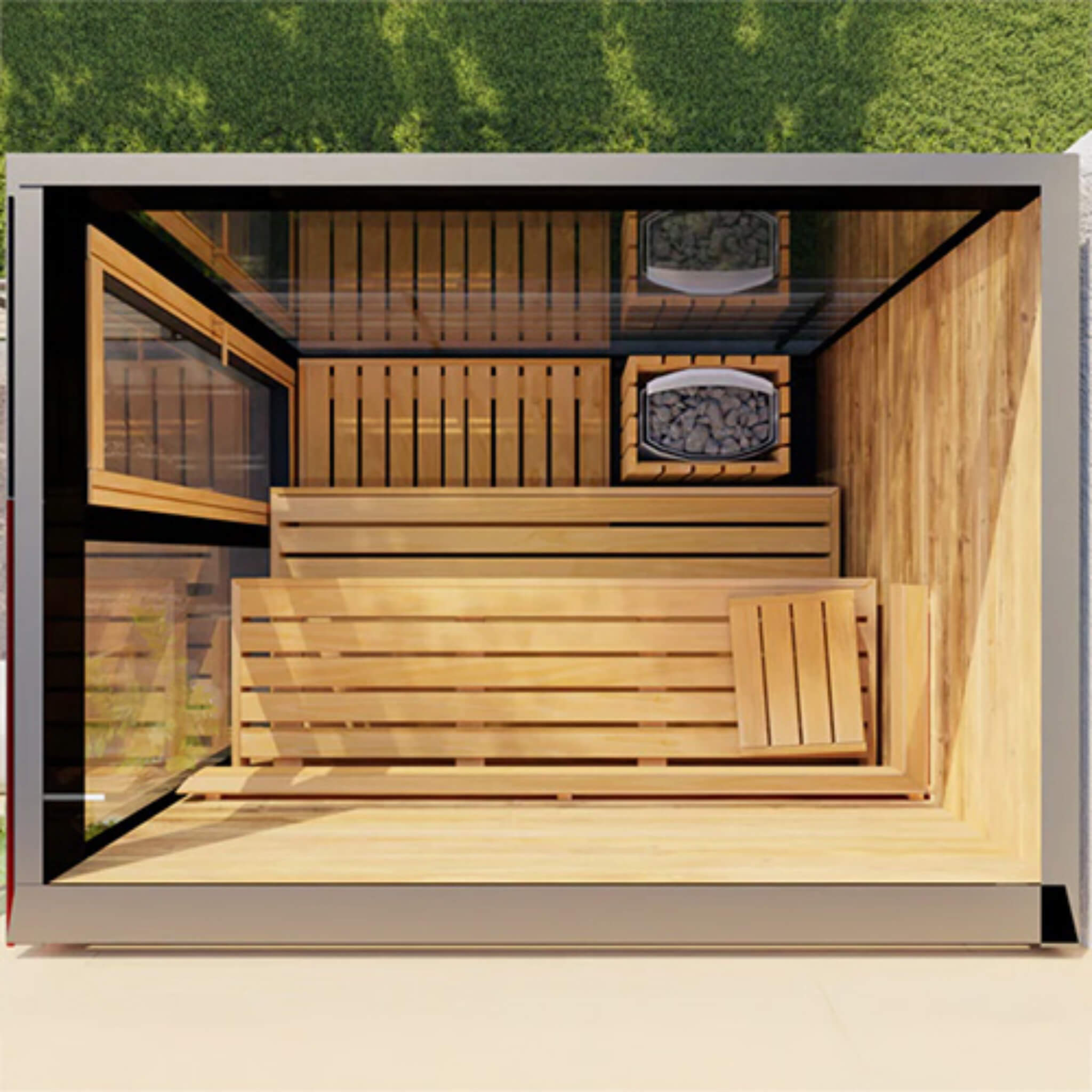 ThermaSol Vera Outdoor Sauna Cabin - 3-Person