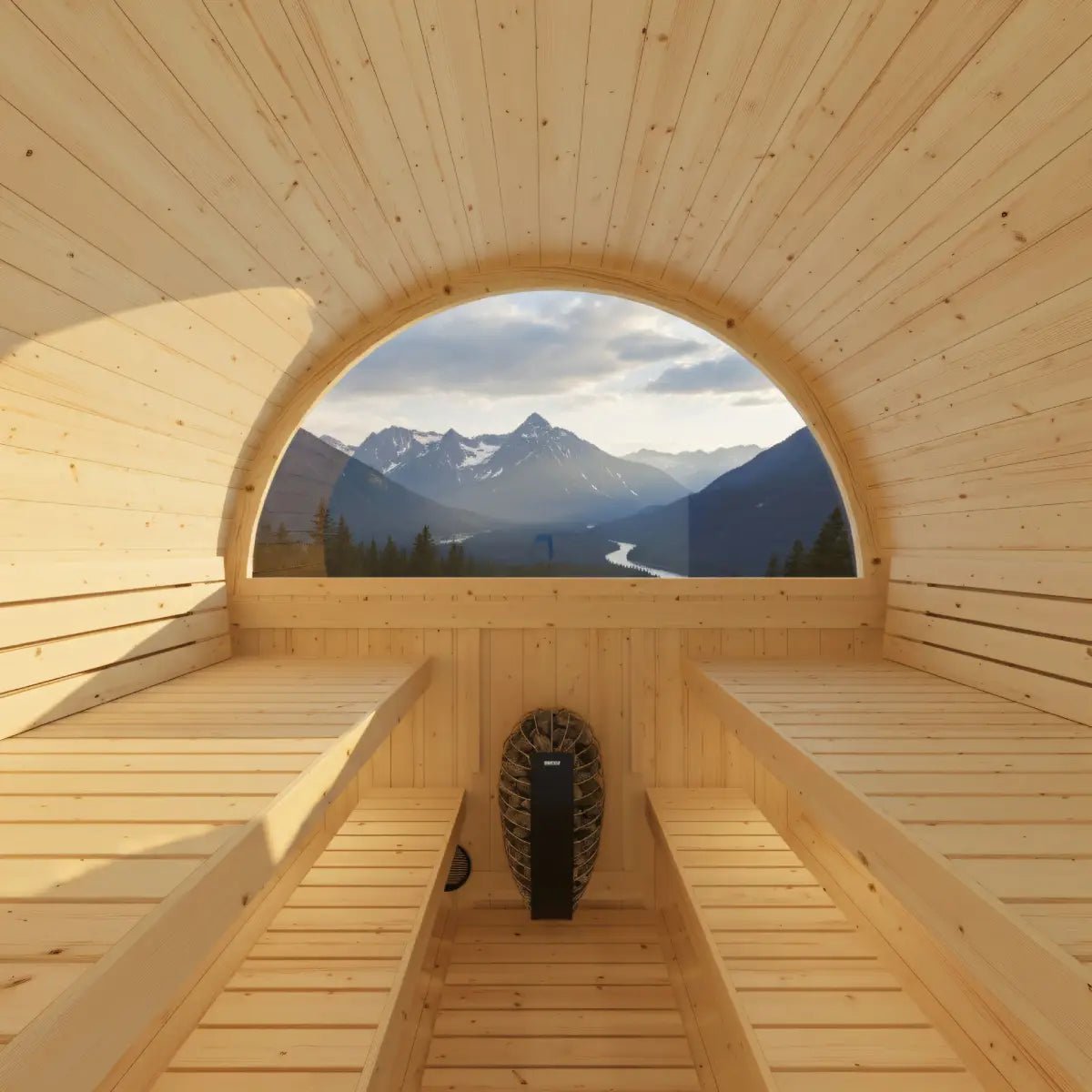 Turku Finnish Barrel Sauna with Terrace and WiFi Heater - Finnish Sauna Builders for muscle recovery and wellness - Peak Recovery Co.