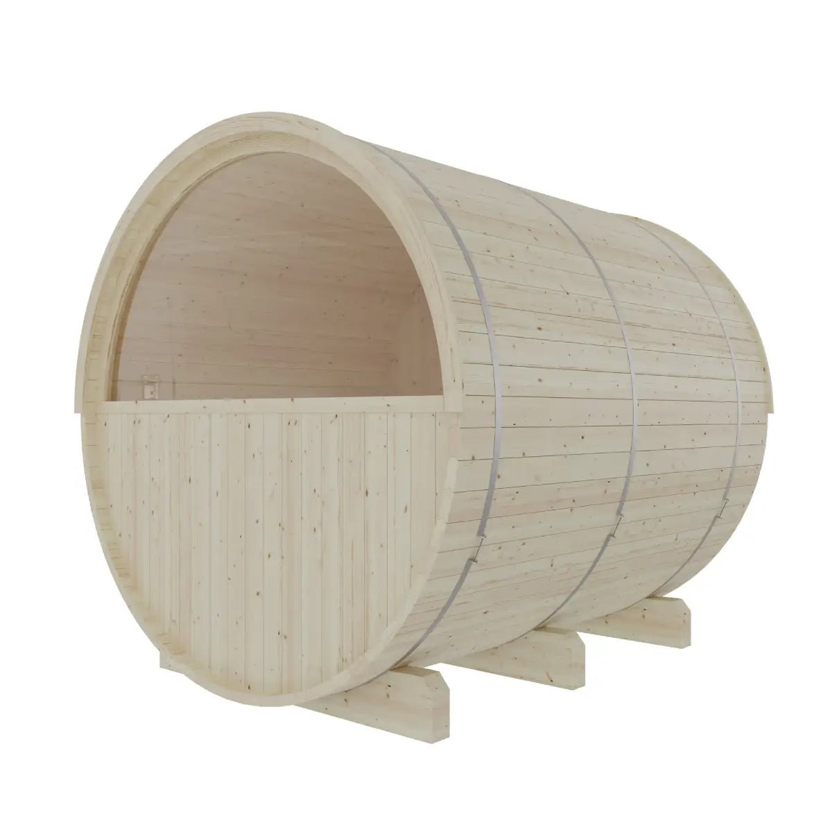 Turku Finnish Barrel Sauna with Terrace and WiFi Heater - Finnish Sauna Builders for muscle recovery and wellness - Peak Recovery Co.